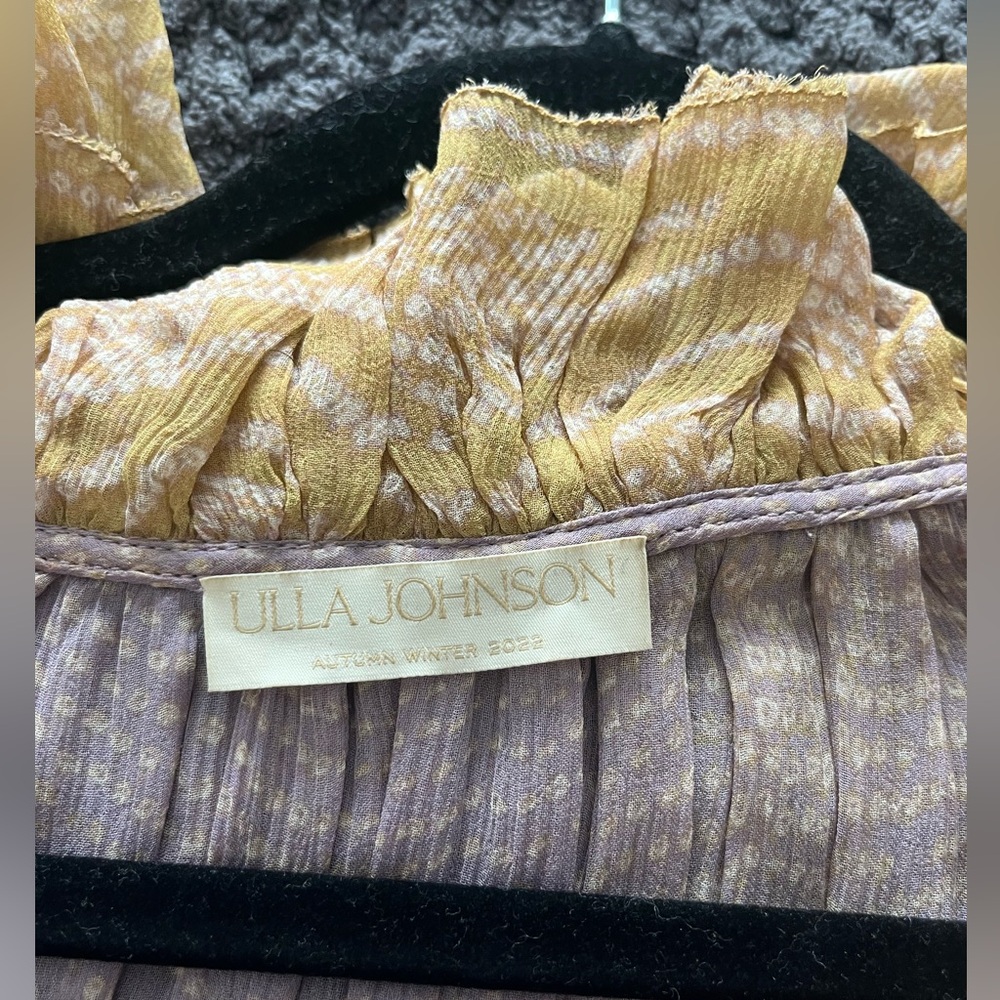 Ulla Johnson Silk Ruffle Mini Dress - Picture 3 of 4